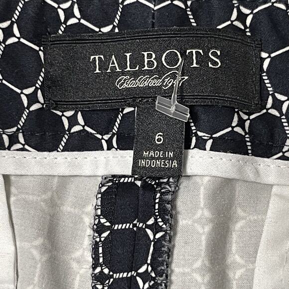 Talbots Heritage Ankle Pants Navy/White Size 6 - Picture 3 of 3